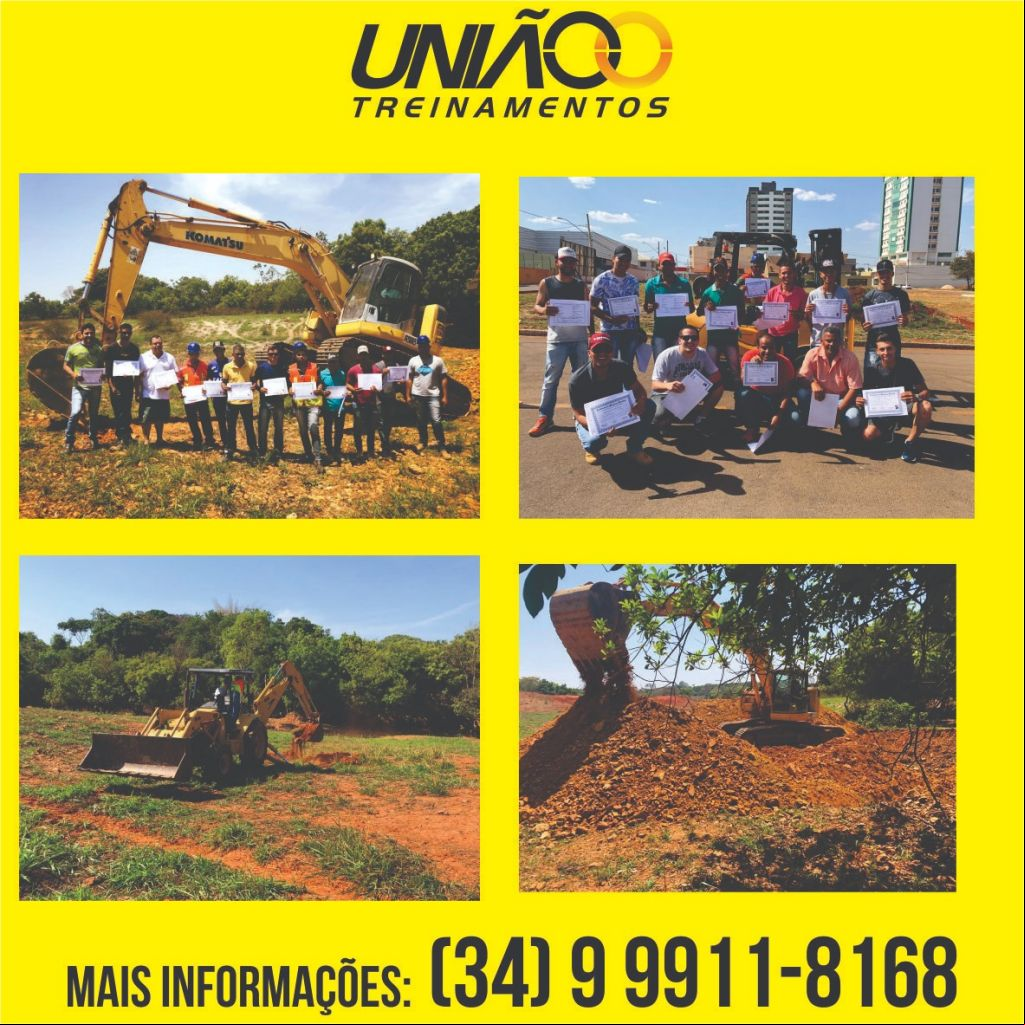 União Treinamentos oferece curso para Operador de máquinas e Motoristas especializados. MATRÍCULAS ABERTAS! | Patos Agora - A notícia no seu tempo - 