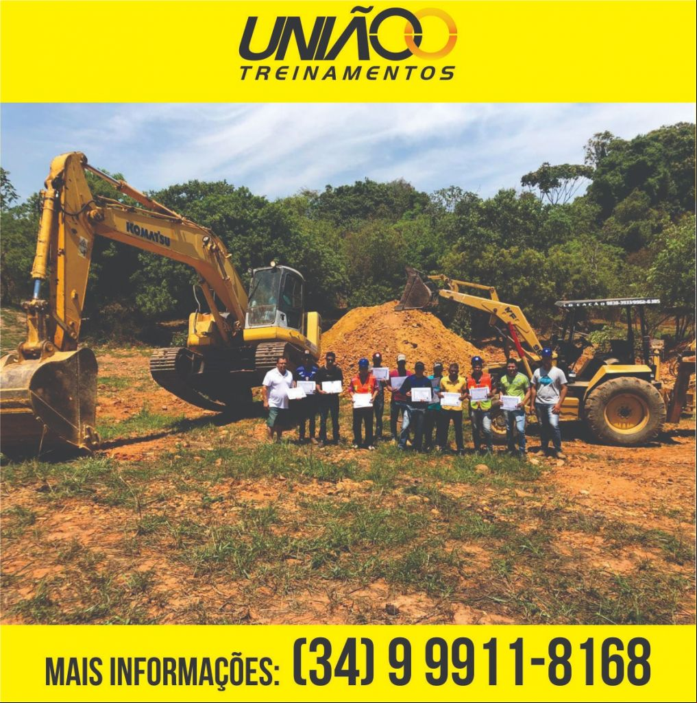 União Treinamentos oferece curso para Operador de máquinas e Motoristas especializados. MATRÍCULAS ABERTAS! | Patos Agora - A notícia no seu tempo - 